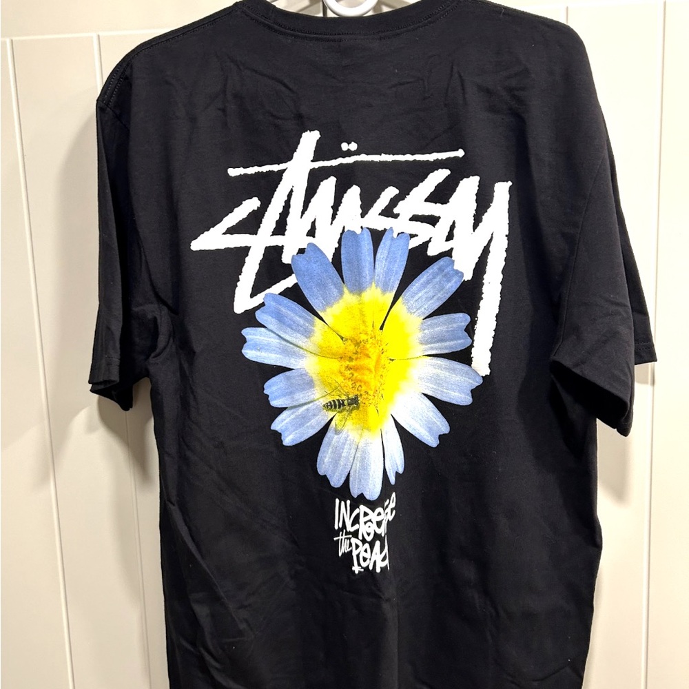 Stussy Black T-Shirt with Logo